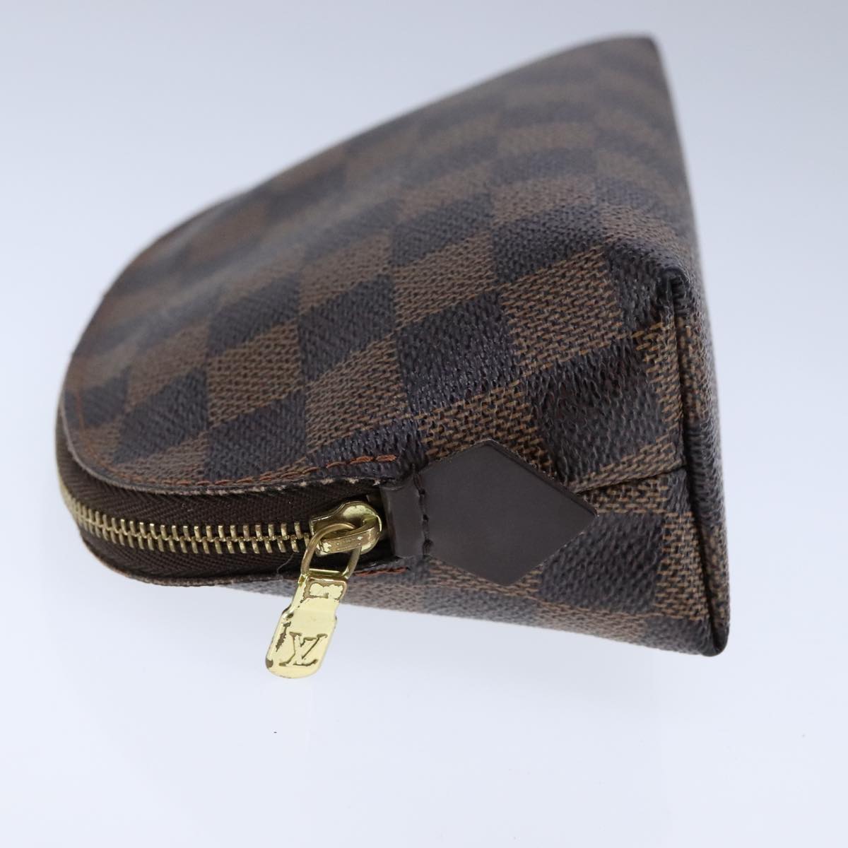 LOUIS VUITTON Damier Ebene Pochette Cosmetic PM Pouch N47516 LV 107924