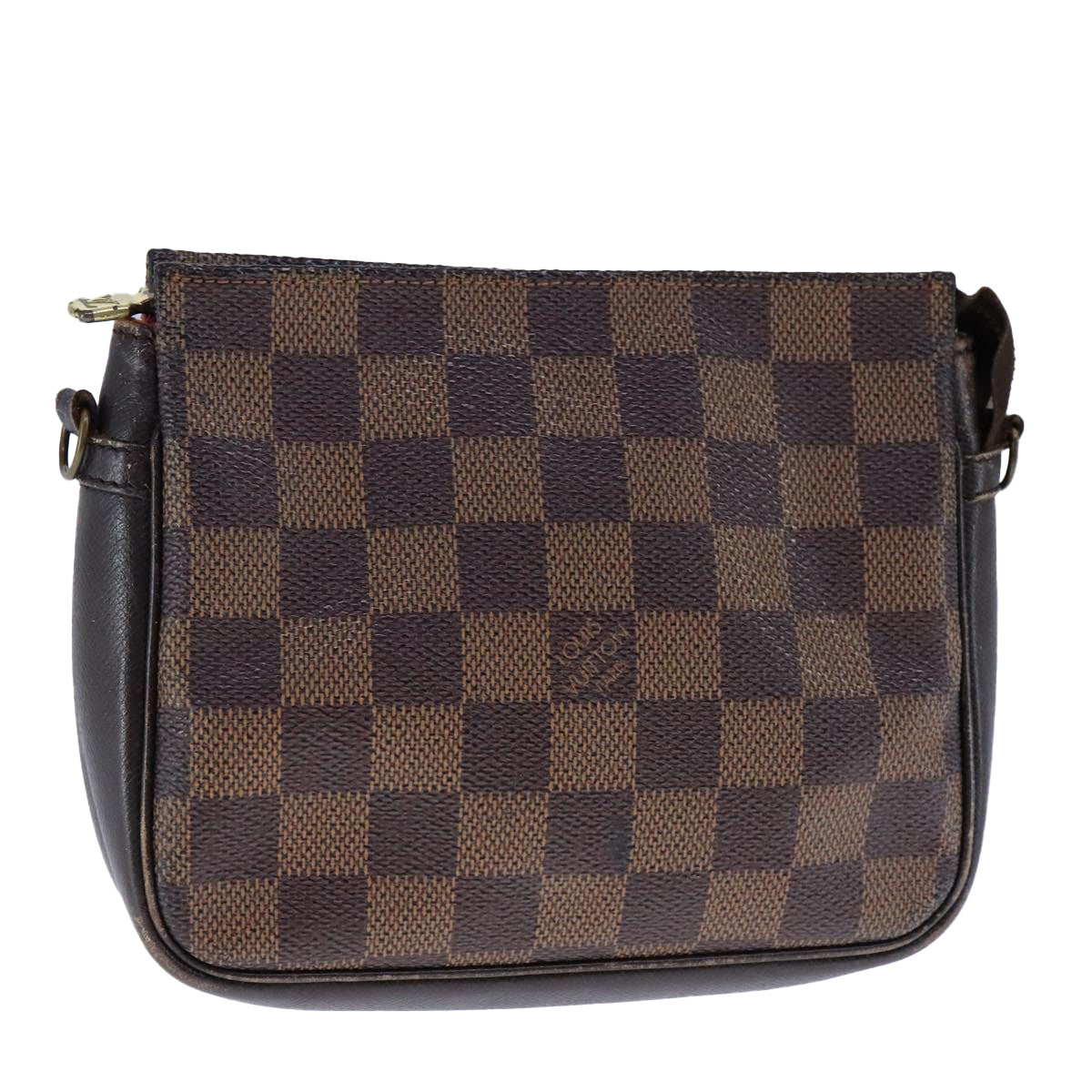 LOUIS VUITTON Damier Ebene Trousse Makeup Pouch N51982 LV 107926