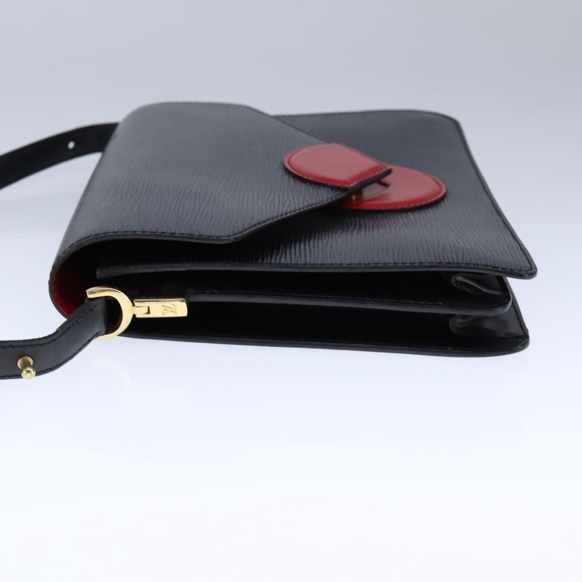 LOUIS VUITTON Epi Osh Shoulder Bag Black Red M52444 LV 107932