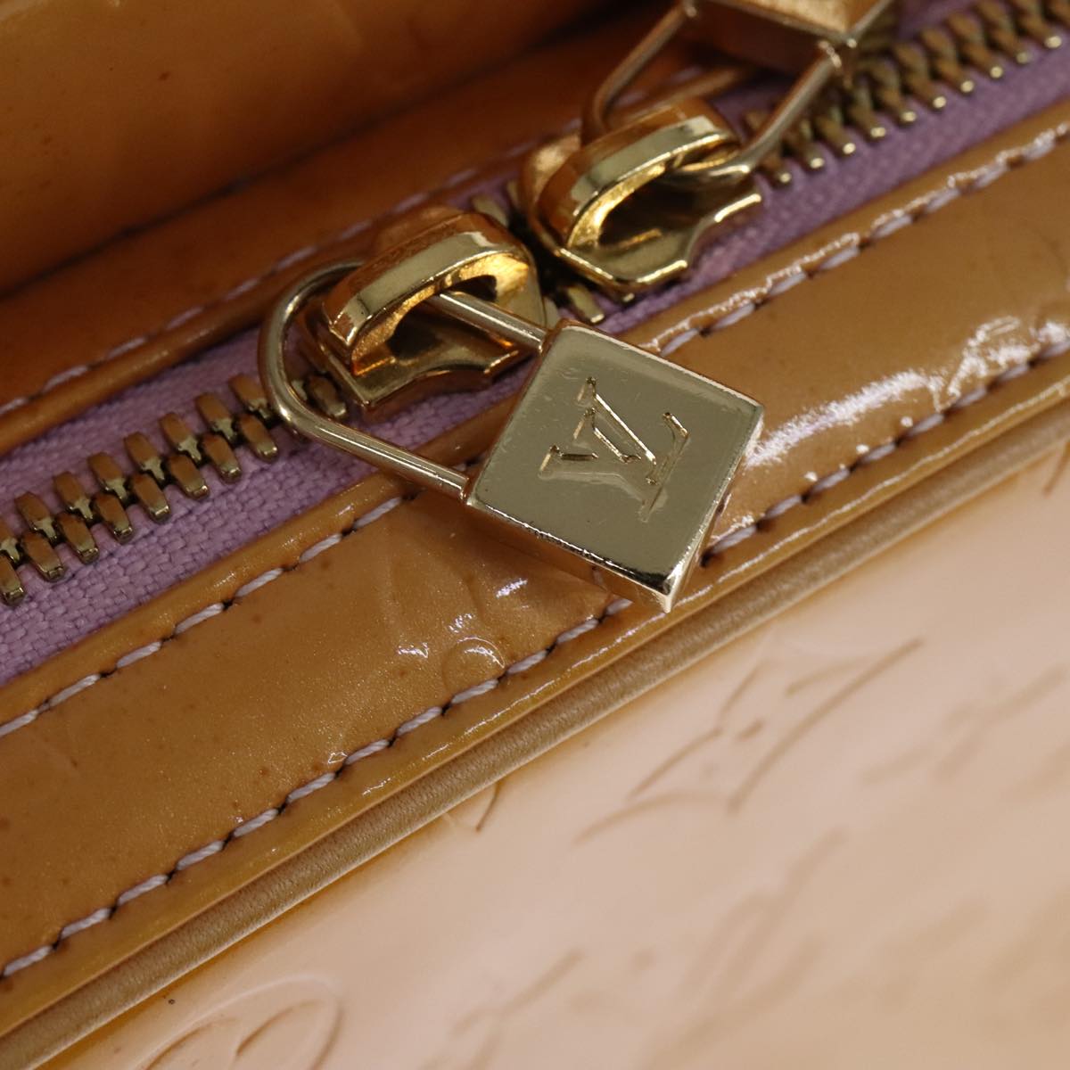 LOUIS VUITTON Vernis Marley Backpack Marshmallow Pink M91039 LV 107949