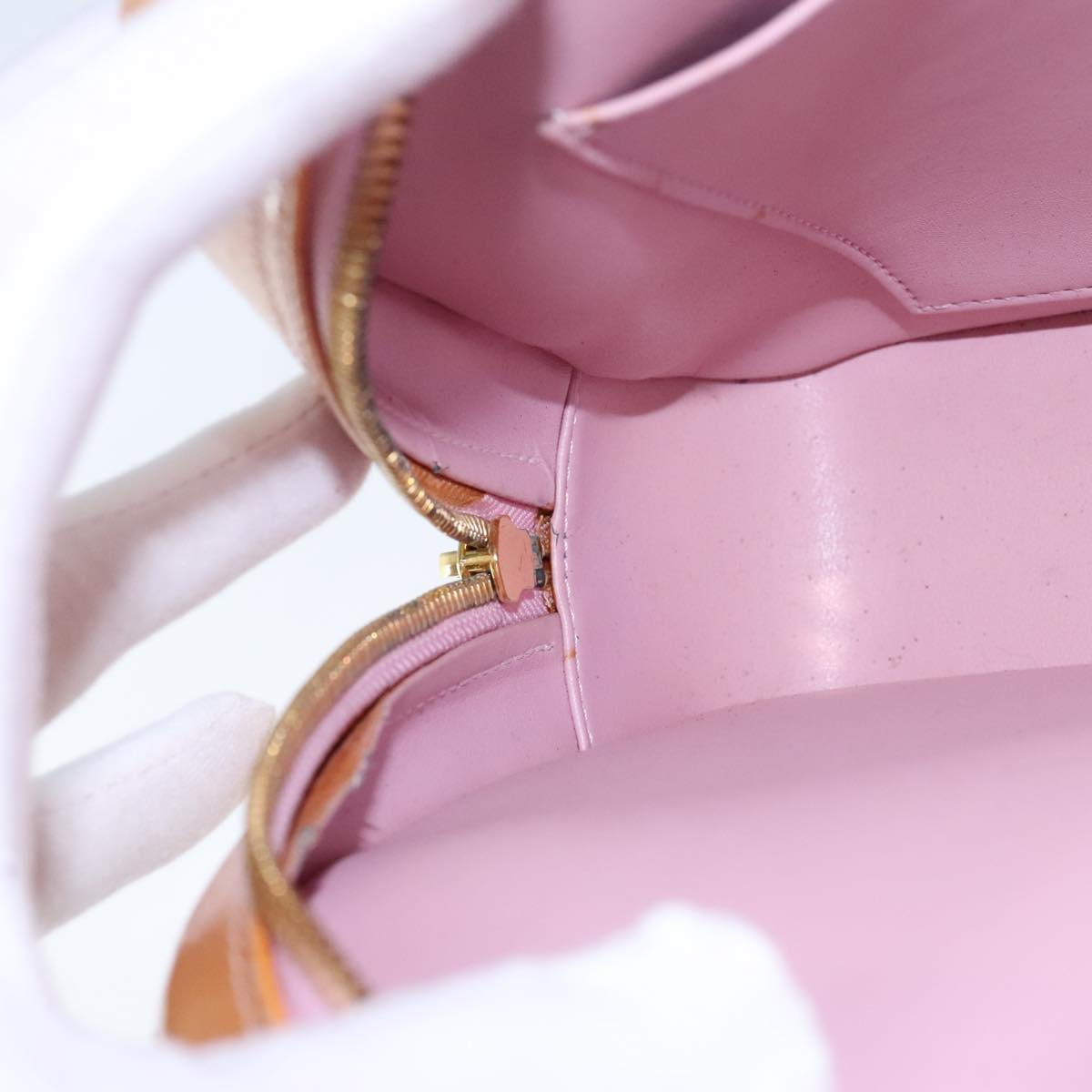 LOUIS VUITTON Vernis Marley Backpack Marshmallow Pink M91039 LV 107949