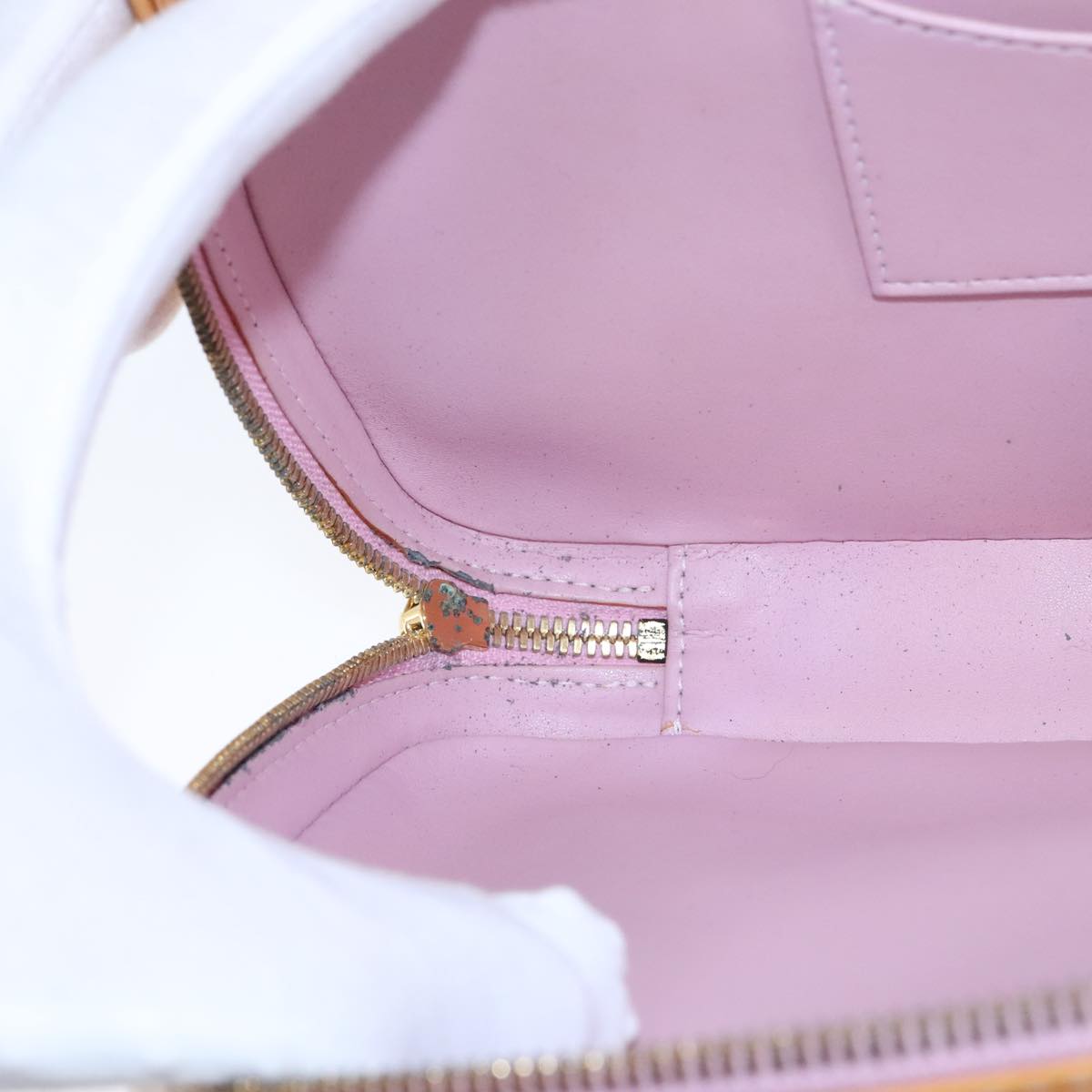 LOUIS VUITTON Vernis Marley Backpack Marshmallow Pink M91039 LV 107949