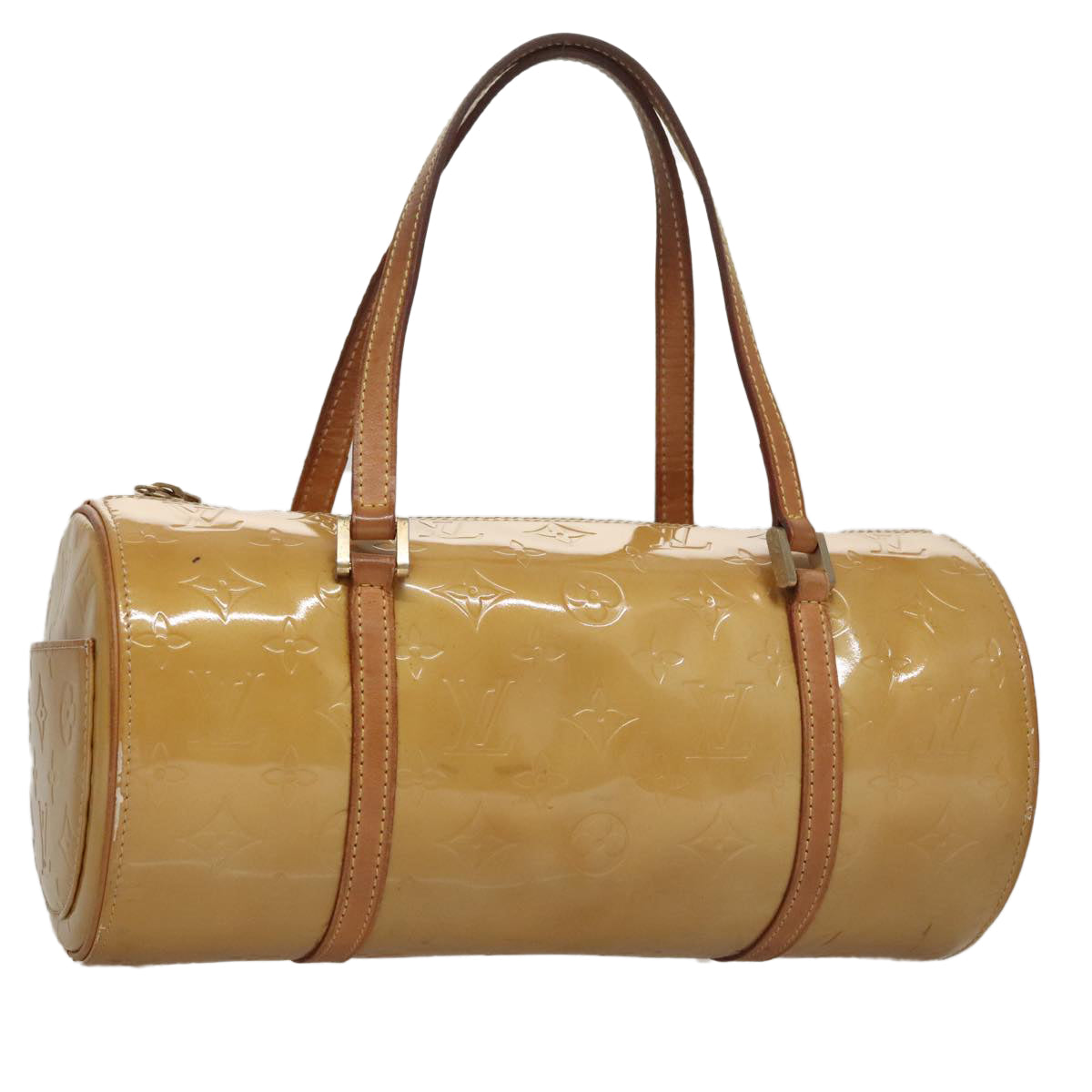 LOUIS VUITTON Monogram Vernis Bedford Hand Bag Beige M91006 LV 107953