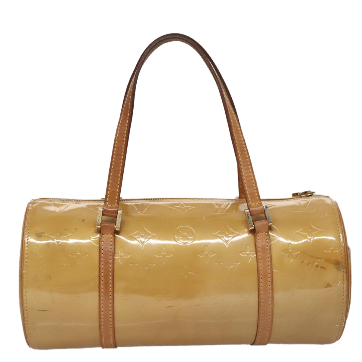 LOUIS VUITTON Monogram Vernis Bedford Hand Bag Beige M91006 LV 107953