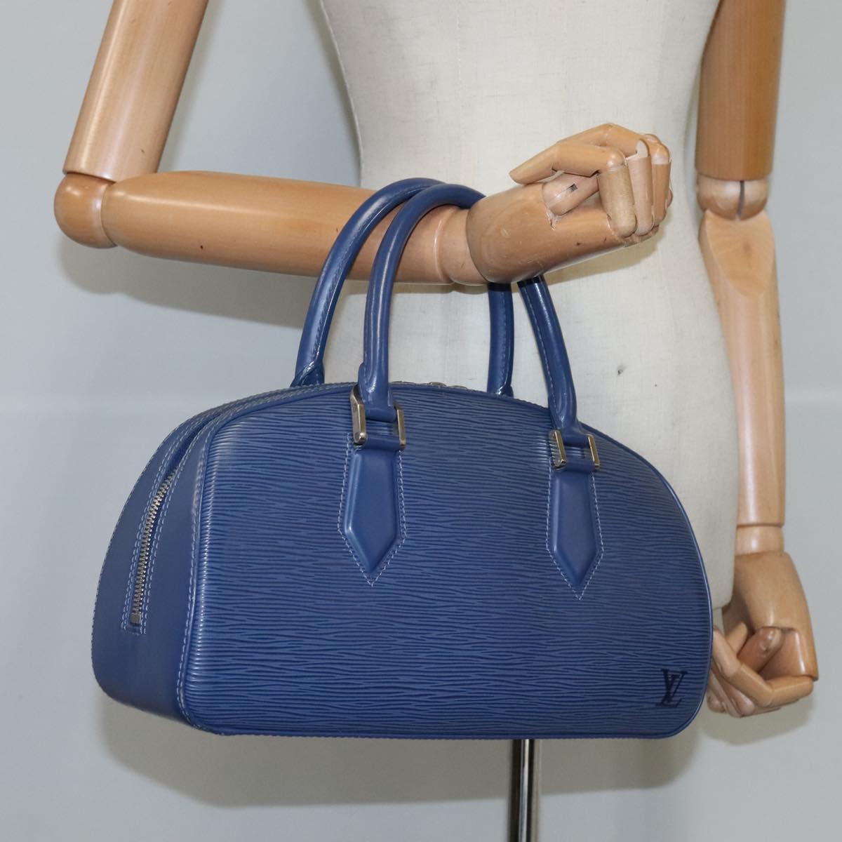 LOUIS VUITTON Epi jasmine Hand Bag Myrtille M5278G LV 107954