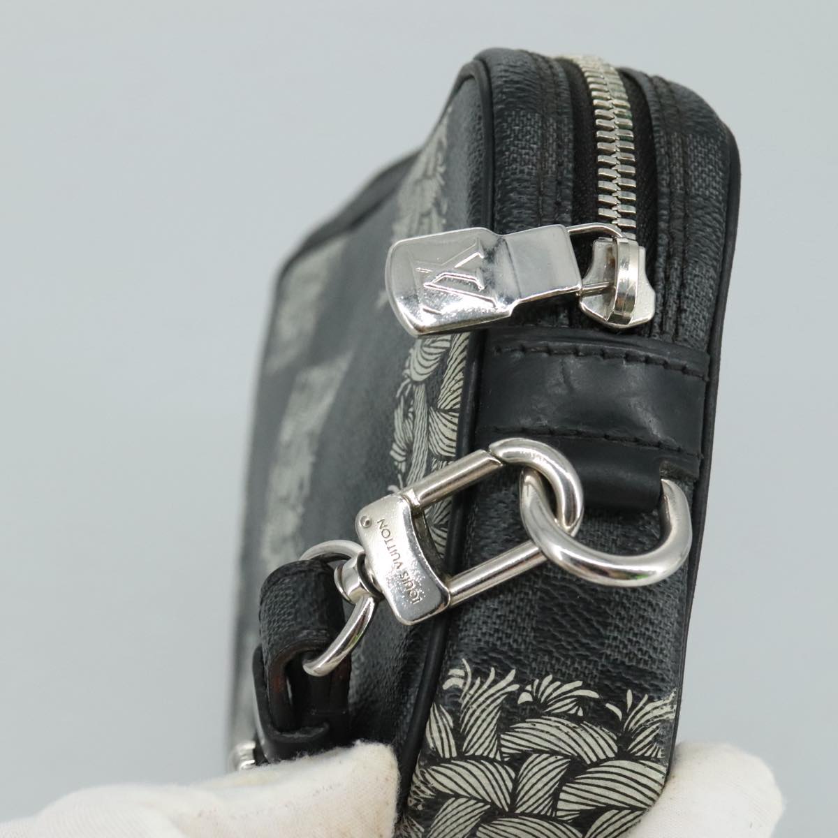 LOUIS VUITTON Graphite Christopher Nemeth Pochette Volga Bag N61228 107956