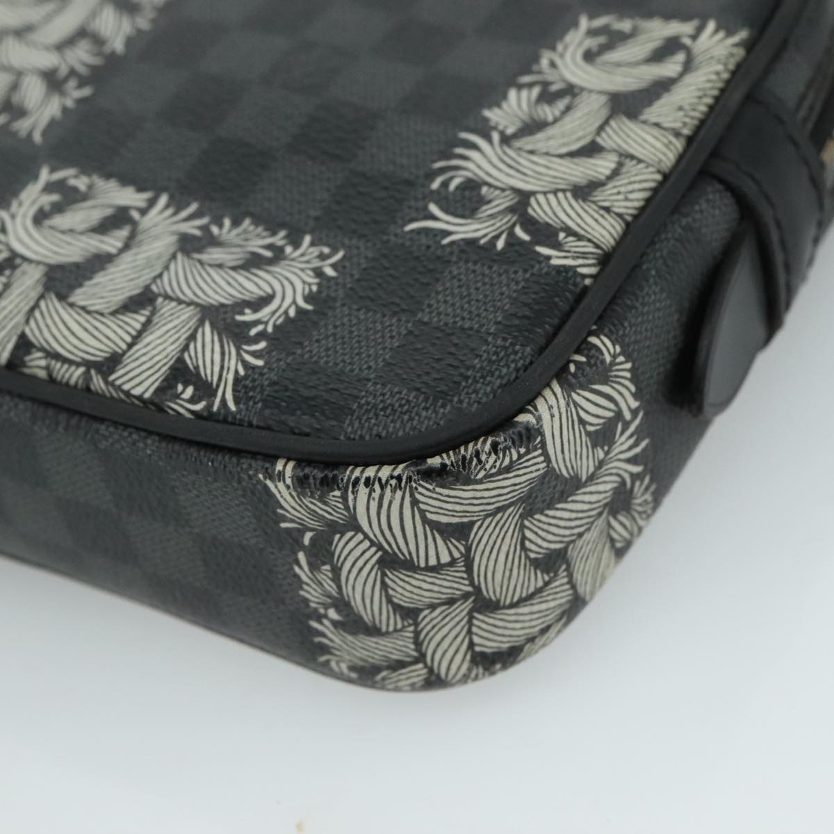LOUIS VUITTON Graphite Christopher Nemeth Pochette Volga Bag N61228 107956