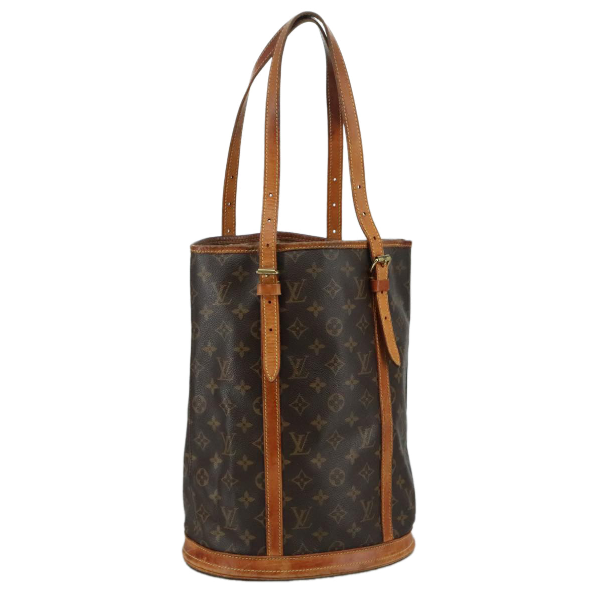 LOUIS VUITTON Monogram Bucket GM Shoulder Bag M42236 LV 107957