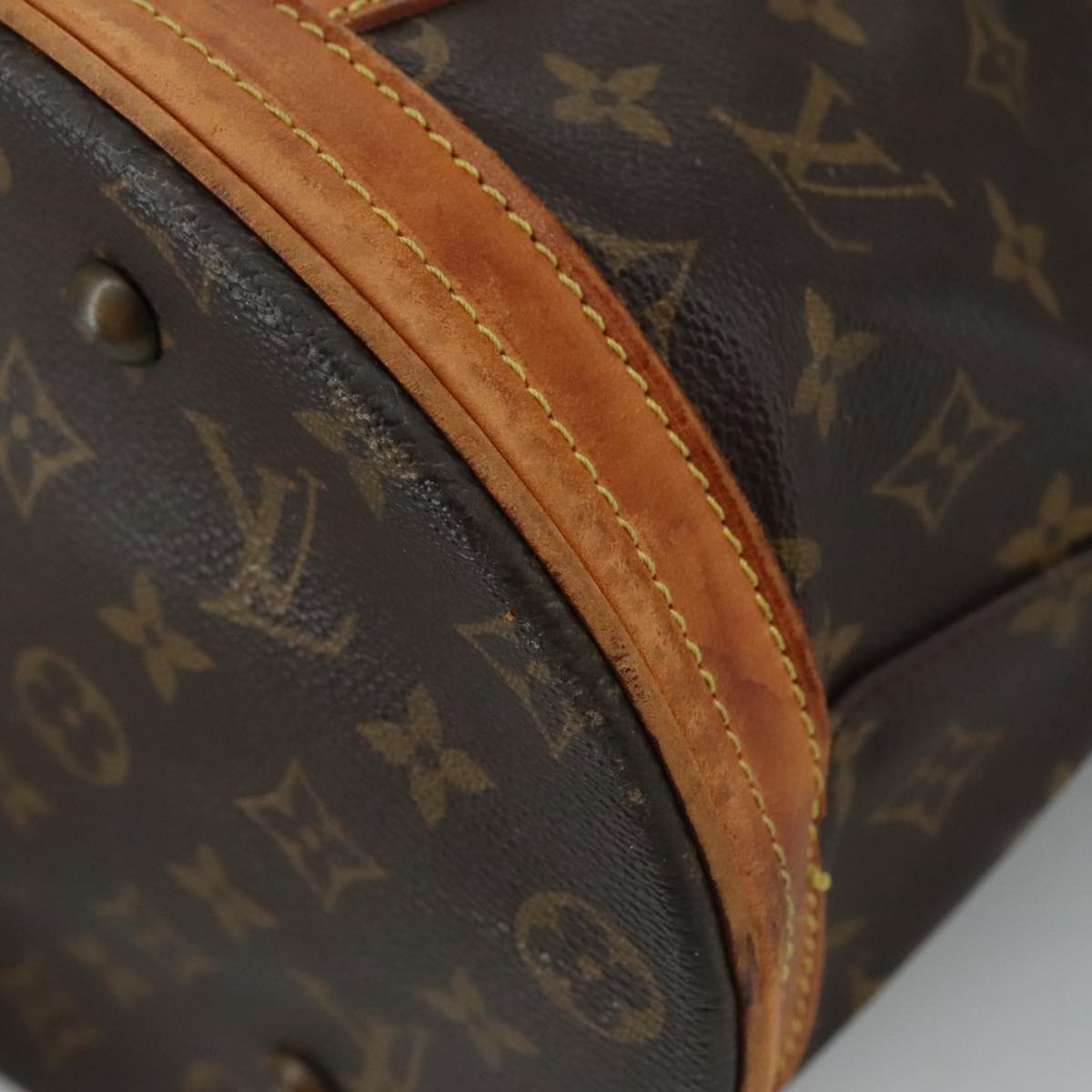 LOUIS VUITTON Monogram Bucket GM Shoulder Bag M42236 LV 107957