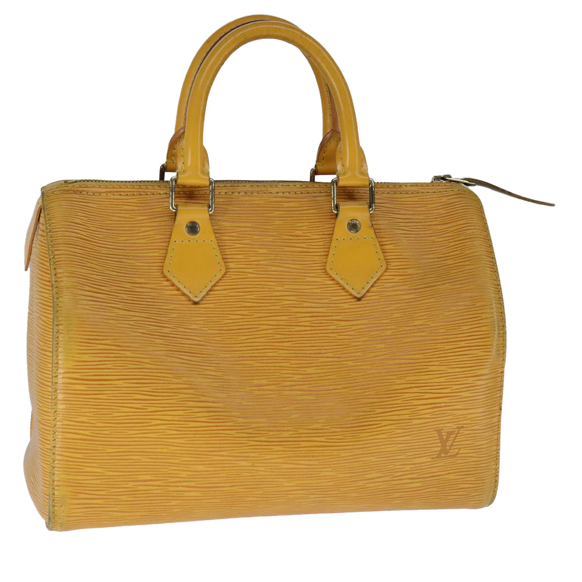 LOUIS VUITTON Epi Speedy 30 Hand Bag Yellow M59029 LV 107991