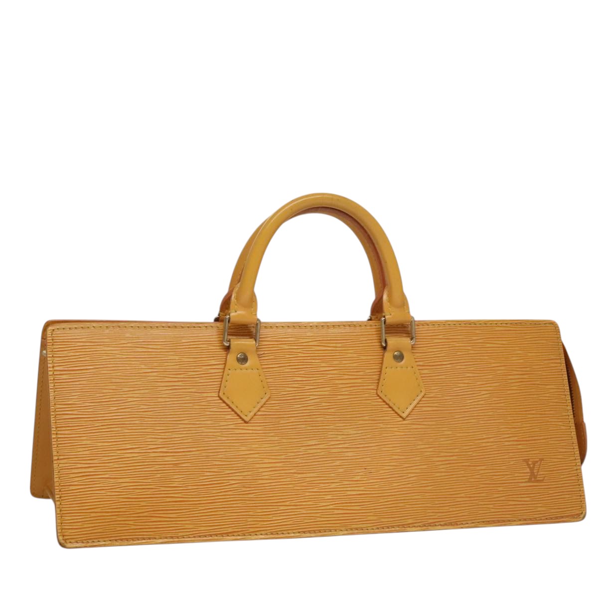 LOUIS VUITTON Epi Sac Triangle Hand Bag Yellow M52099 LV 107994