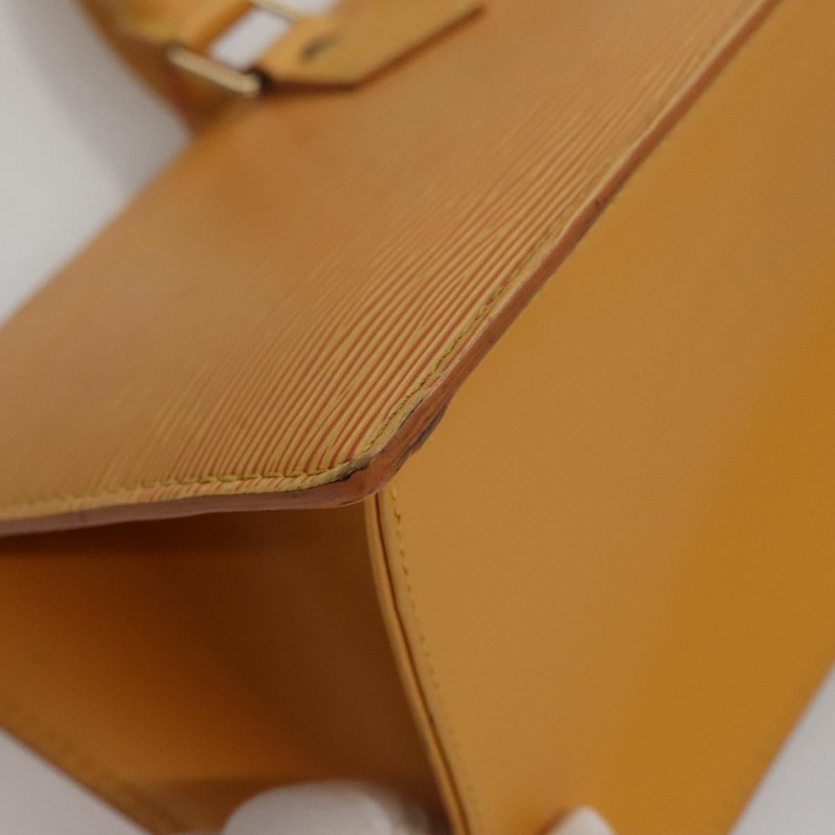 LOUIS VUITTON Epi Sac Triangle Hand Bag Yellow M52099 LV 107994
