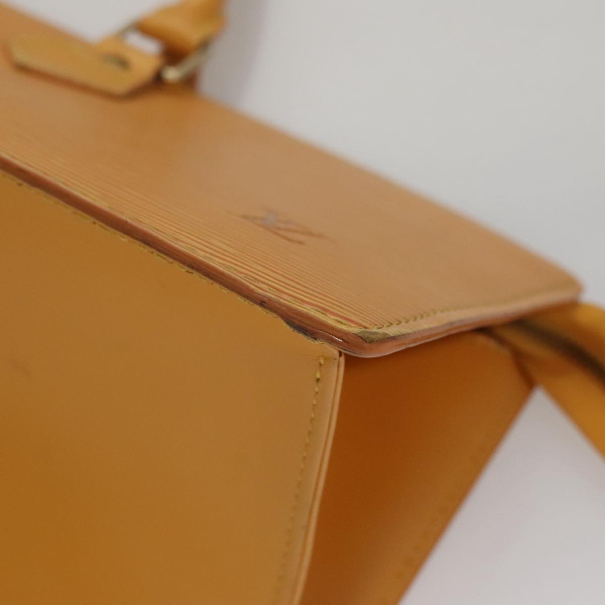 LOUIS VUITTON Epi Sac Triangle Hand Bag Yellow M52099 LV 107994
