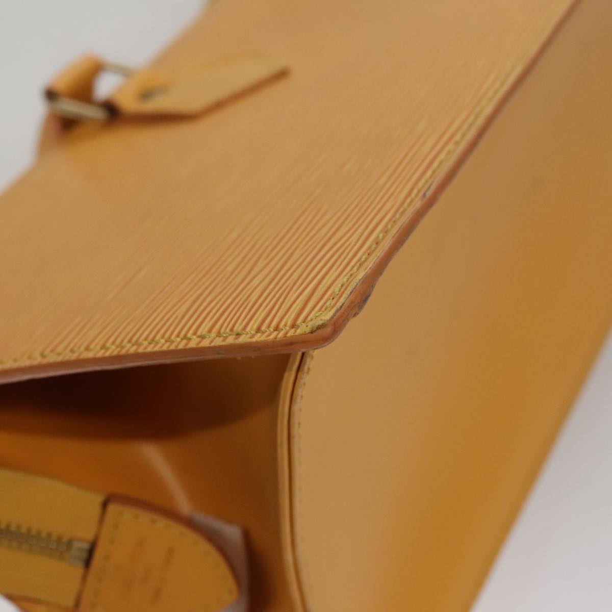 LOUIS VUITTON Epi Sac Triangle Hand Bag Yellow M52099 LV 107994