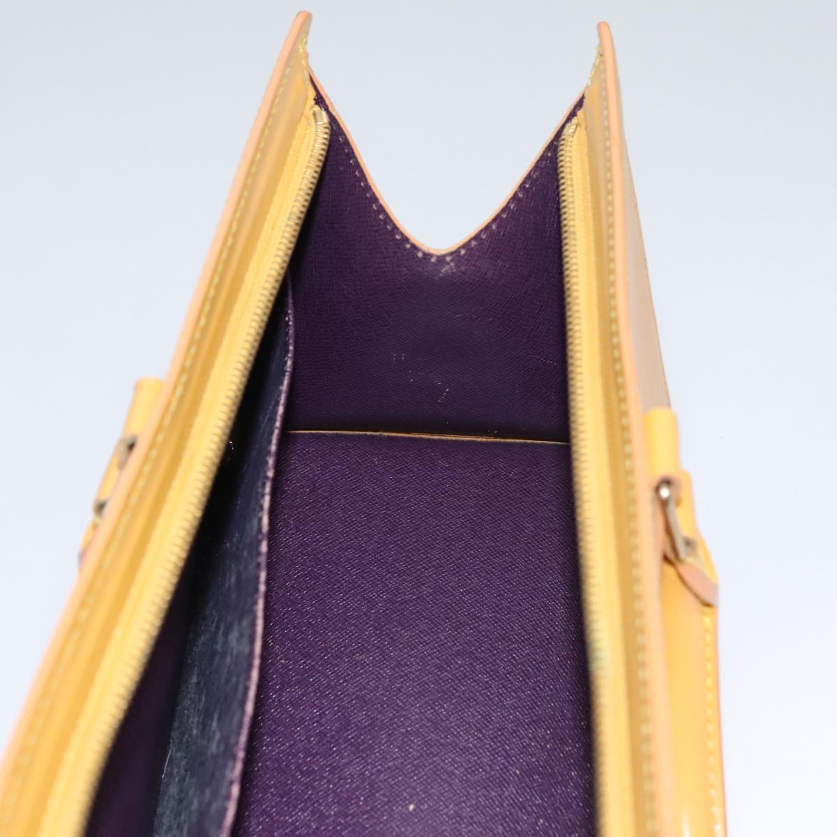 LOUIS VUITTON Epi Sac Triangle Hand Bag Yellow M52099 LV 107994