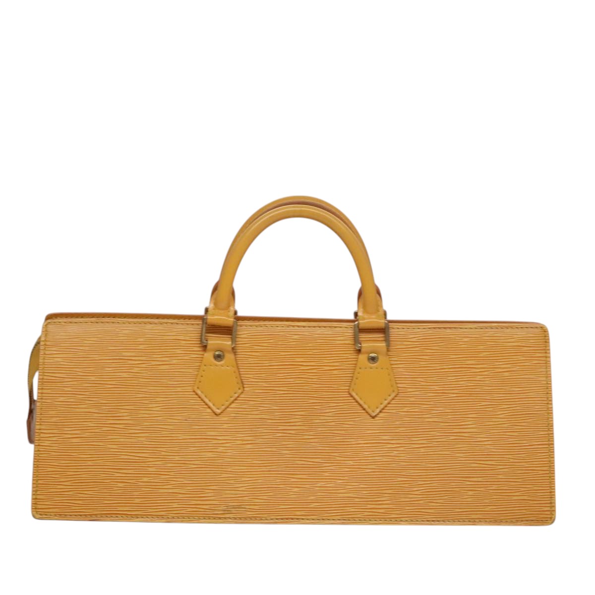 LOUIS VUITTON Epi Sac Triangle Hand Bag Yellow M52099 LV 107994