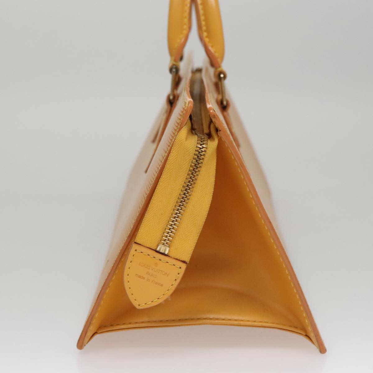 LOUIS VUITTON Epi Sac Triangle Hand Bag Yellow M52099 LV 107994