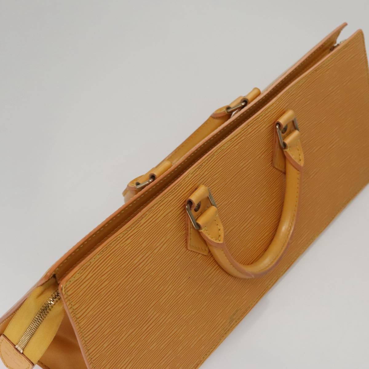 LOUIS VUITTON Epi Sac Triangle Hand Bag Yellow M52099 LV 107994