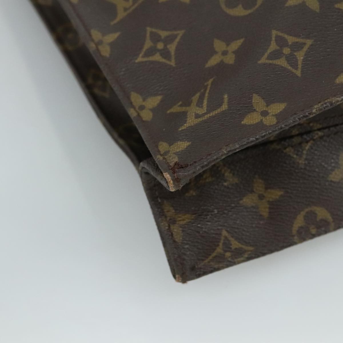 LOUIS VUITTON Monogram Sac Plat Hand Bag M51140 LV 108013