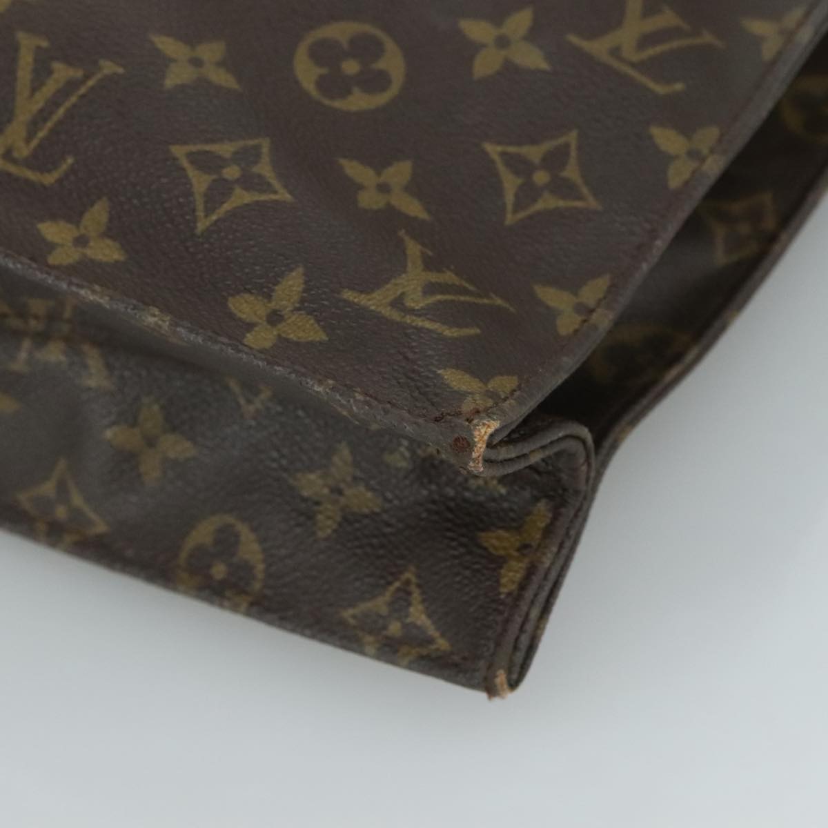 LOUIS VUITTON Monogram Sac Plat Hand Bag M51140 LV 108013