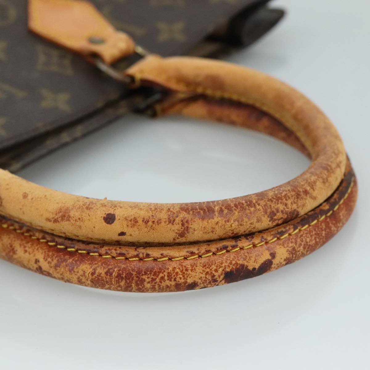 LOUIS VUITTON Monogram Sac Plat Hand Bag M51140 LV 108013