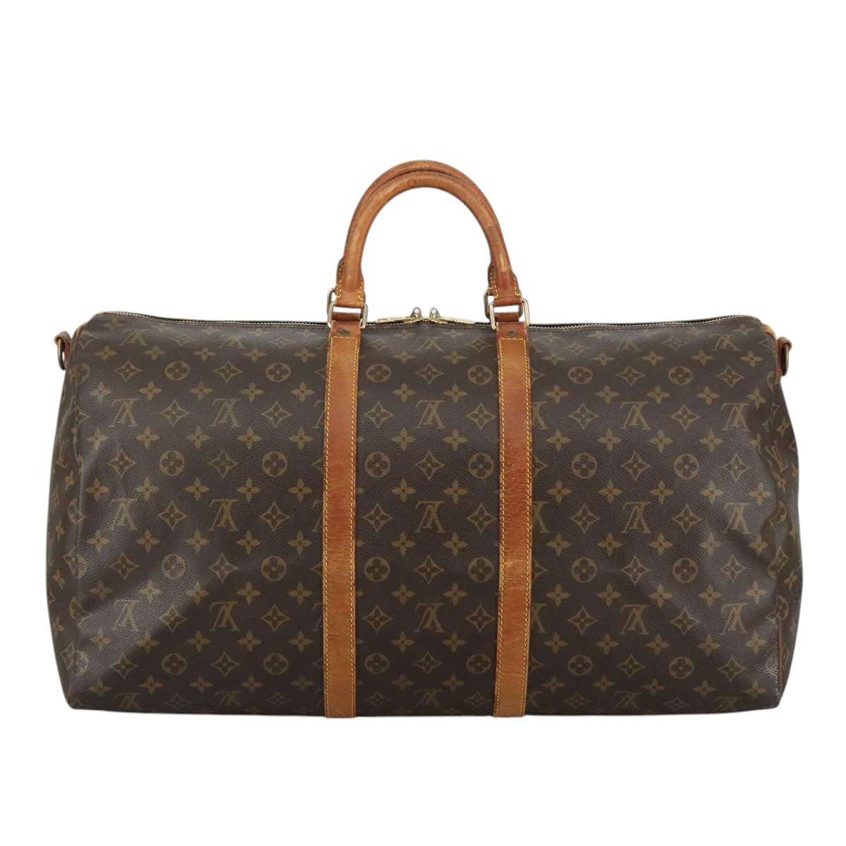 LOUIS VUITTON Monogram Keepall Bandouliere 55 Boston Bag M41414 LV 108024