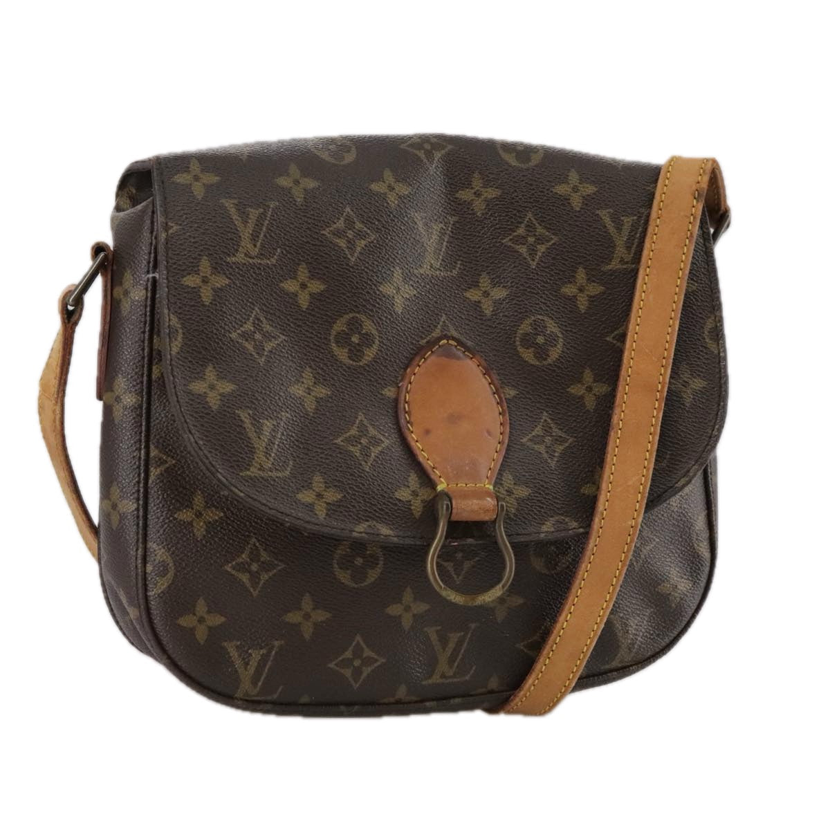LOUIS VUITTON Monogram Saint Cloud GM Shoulder Bag M51242 LV 108051