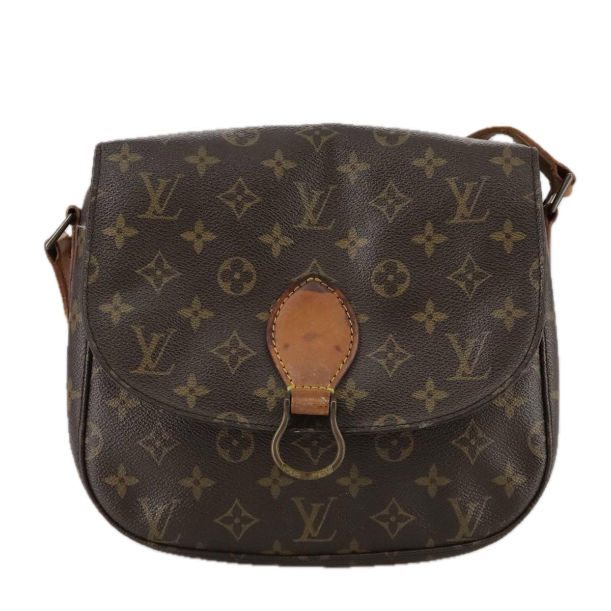 LOUIS VUITTON Monogram Saint Cloud GM Shoulder Bag M51242 LV 108051