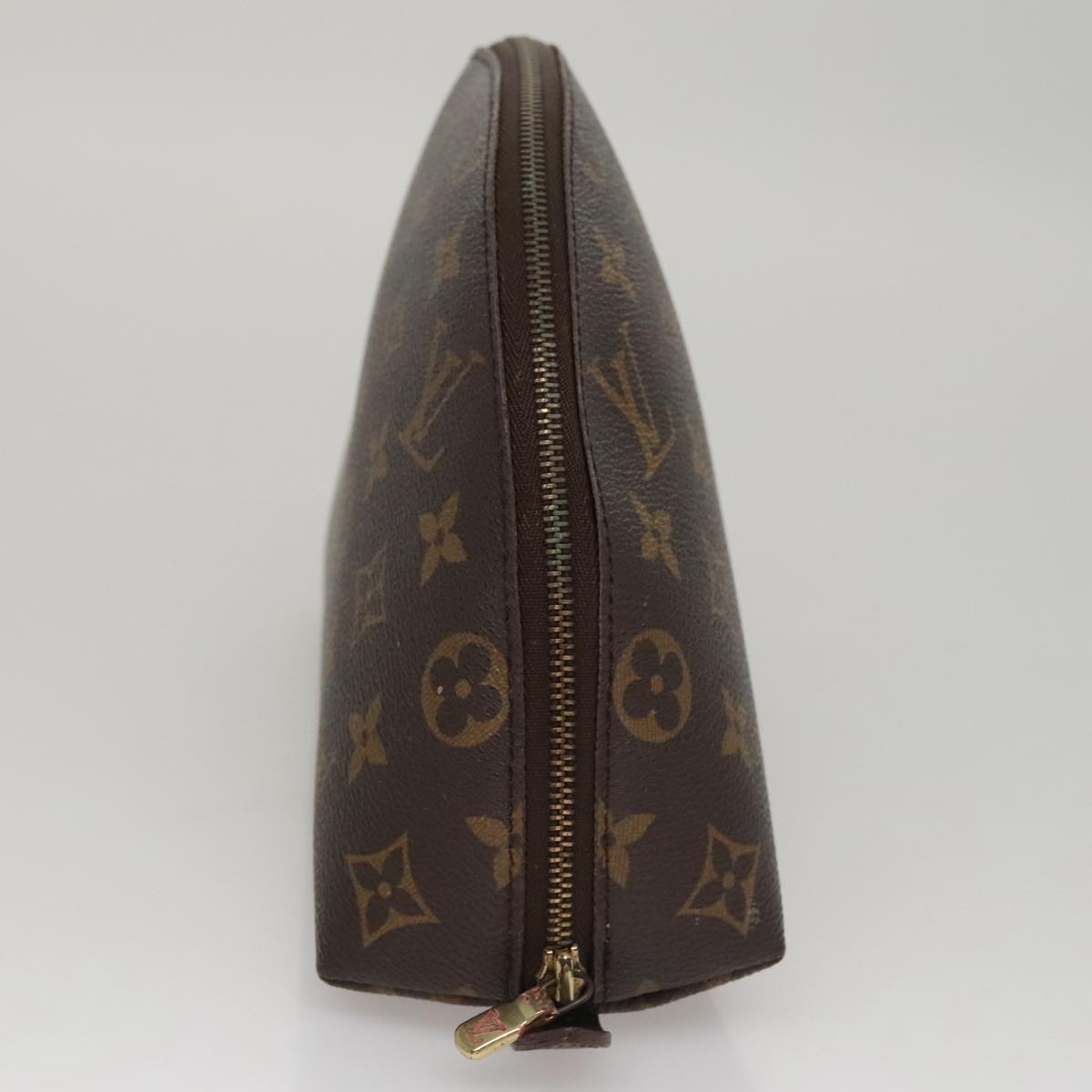 LOUIS VUITTON Monogram Trousse Demi Ronde Cosmetic Pouch M47520 LV 108079