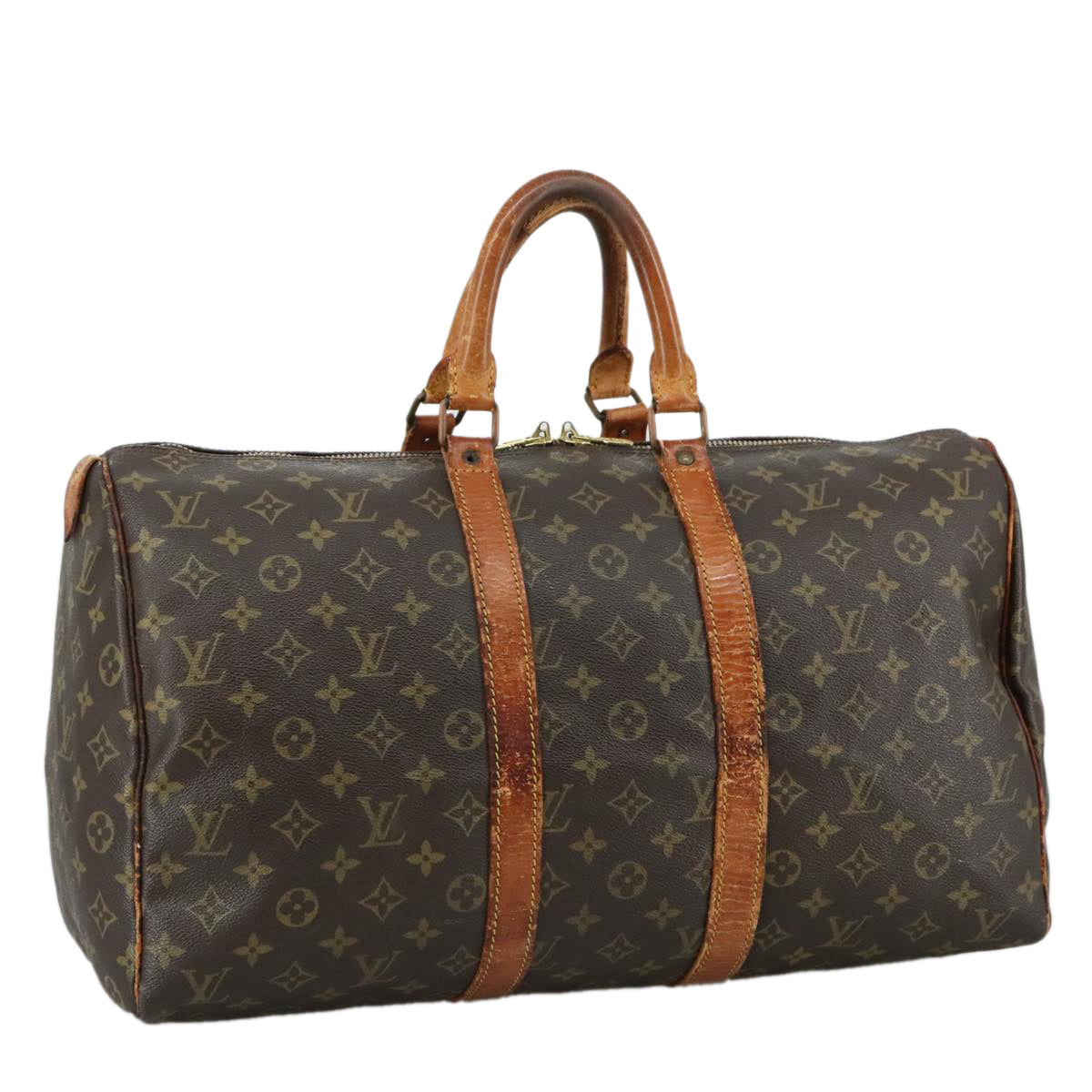 LOUIS VUITTON Monogram Keepall 45 Boston Bag M41428 LV 108082