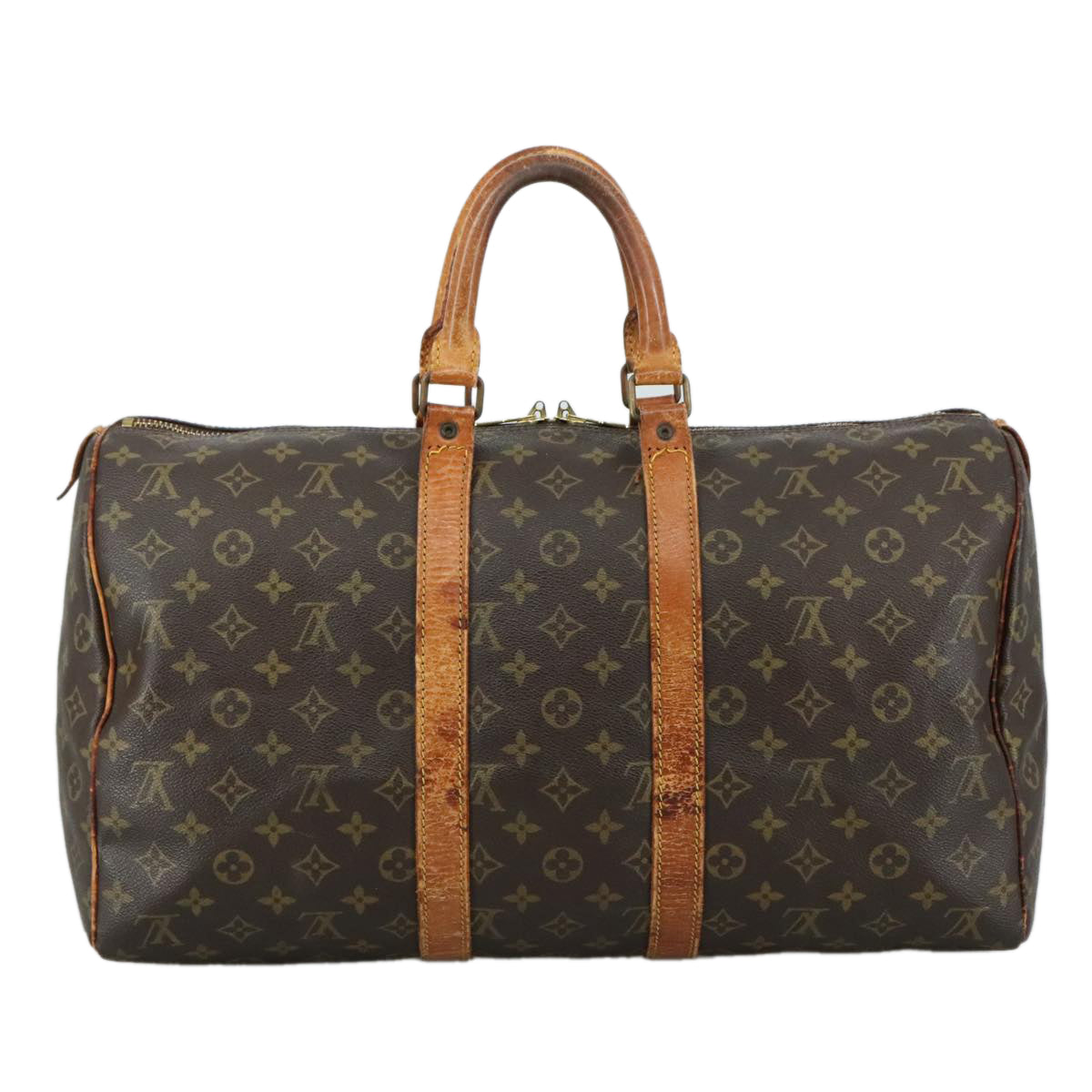 LOUIS VUITTON Monogram Keepall 45 Boston Bag M41428 LV 108082