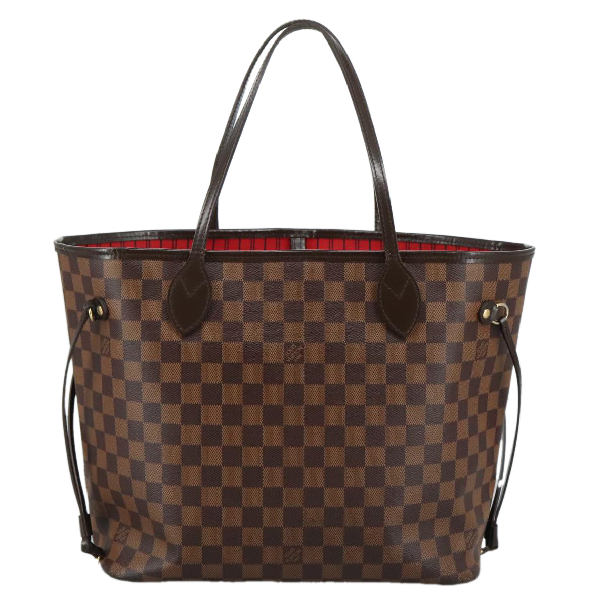 LOUIS VUITTON Damier Ebene Neverfull MM Tote Bag N51105 LV 108085