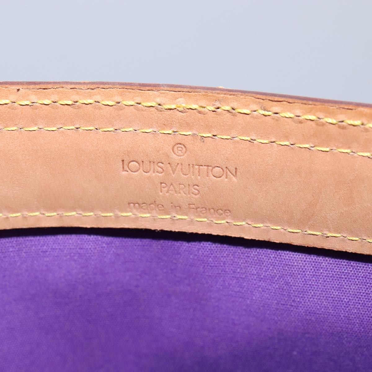 LOUIS VUITTON Monogram Vernis Stanton Tote Bag Purple Viole M91079 108114
