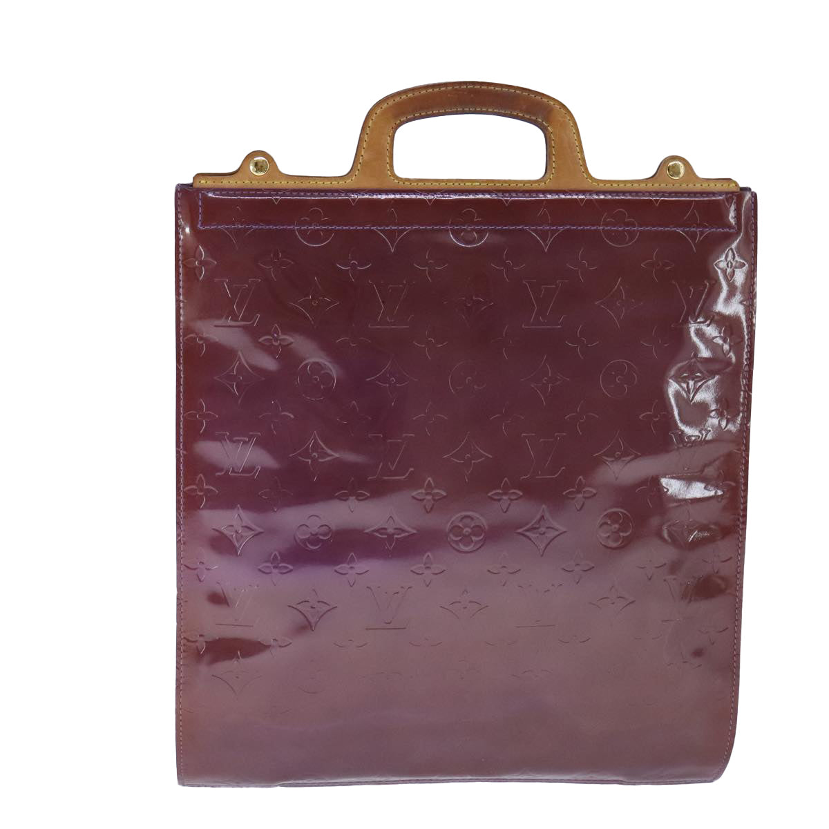LOUIS VUITTON Monogram Vernis Stanton Tote Bag Purple Viole M91079 108114