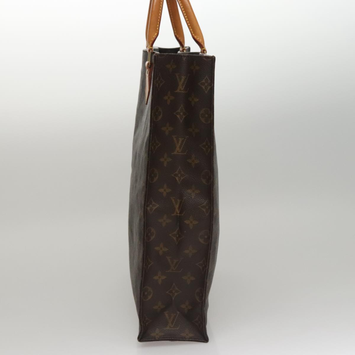 LOUIS VUITTON Monogram Sac Plat Hand Bag M51140 LV 108119