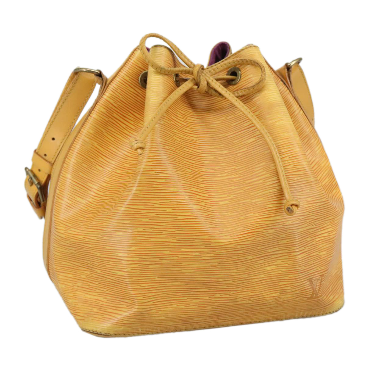 LOUIS VUITTON Epi Petit Noe Shoulder Bag Yellow M44102 LV 108143