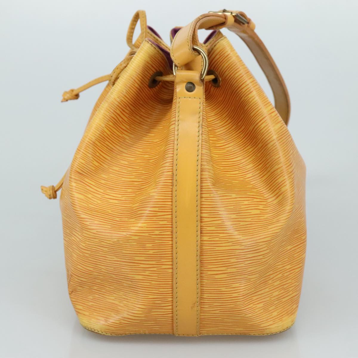 LOUIS VUITTON Epi Petit Noe Shoulder Bag Yellow M44102 LV 108143
