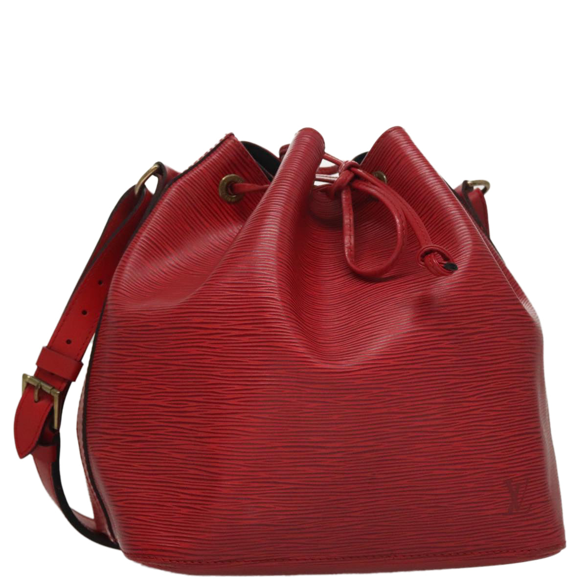 LOUIS VUITTON Epi Petit Noe Shoulder Bag Red M44107 LV 108146