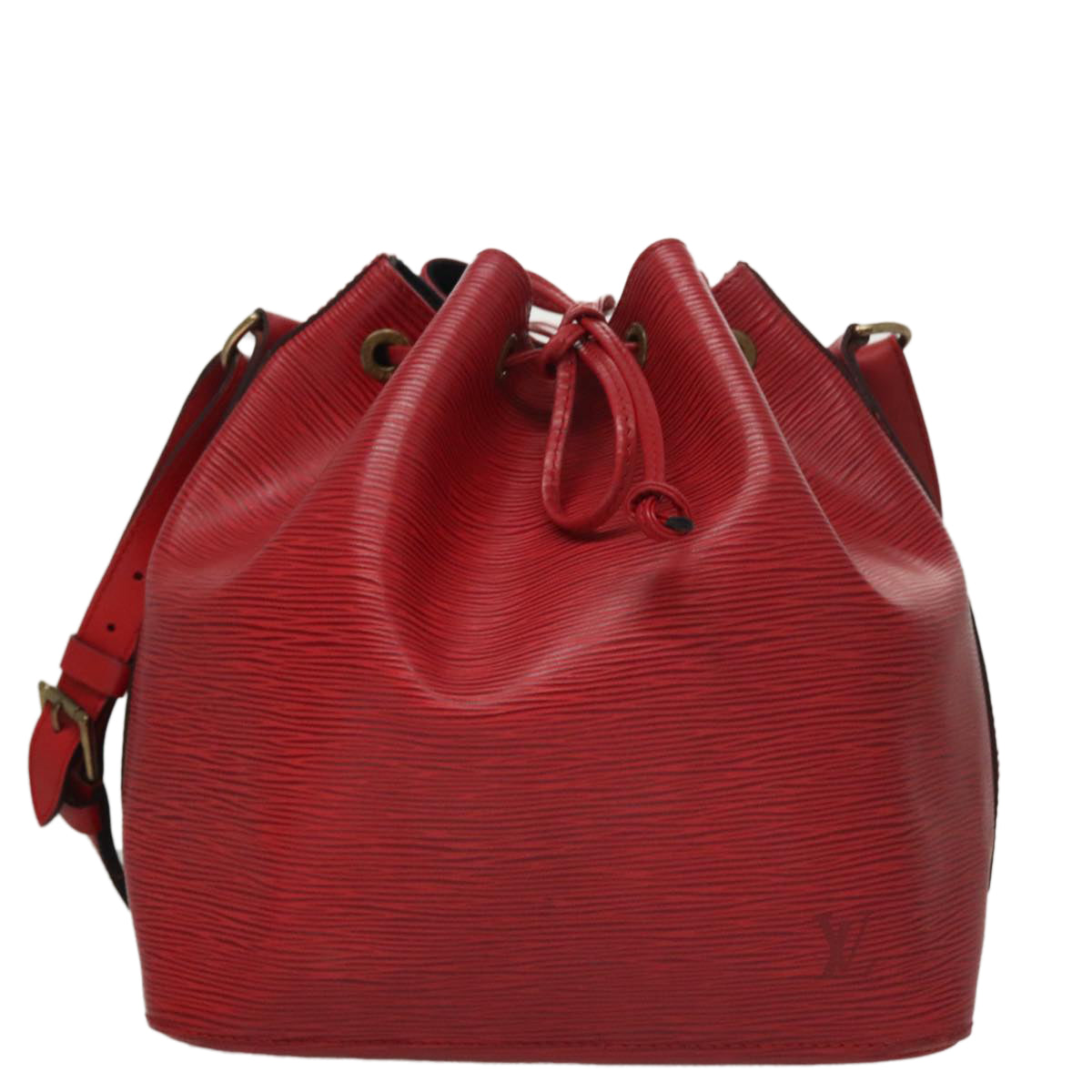 LOUIS VUITTON Epi Petit Noe Shoulder Bag Red M44107 LV 108146