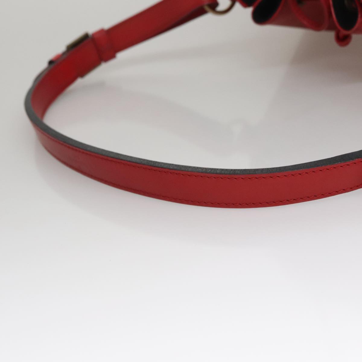 LOUIS VUITTON Epi Petit Noe Shoulder Bag Red M44107 LV 108146
