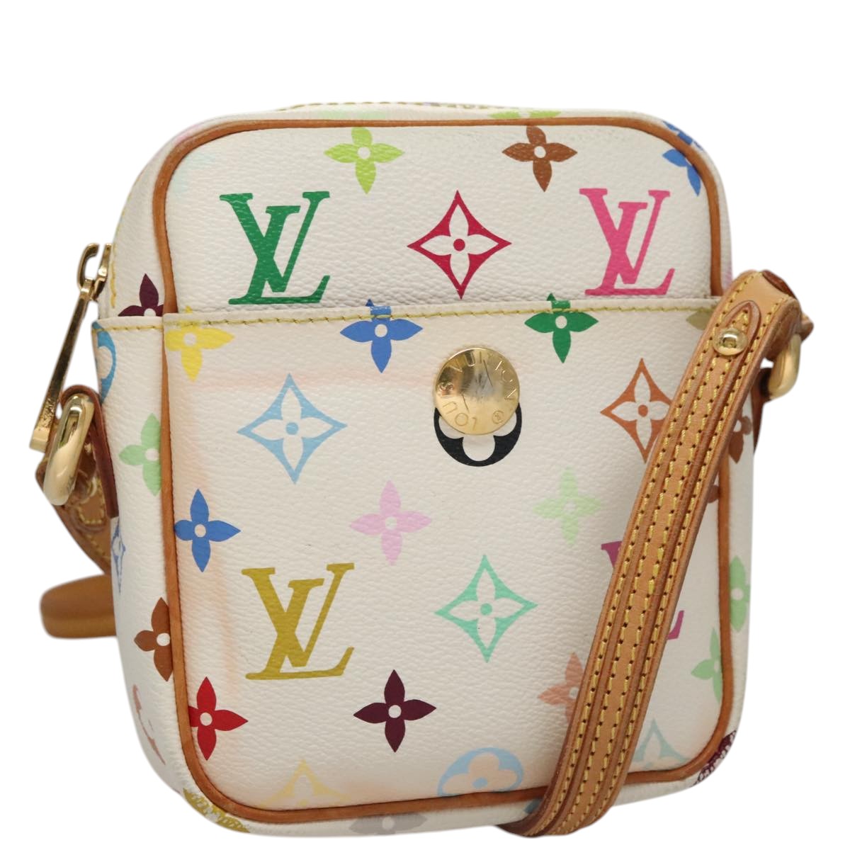 LOUIS VUITTON Monogram Multicolor lift Shoulder Bag White M40055 LV 108156