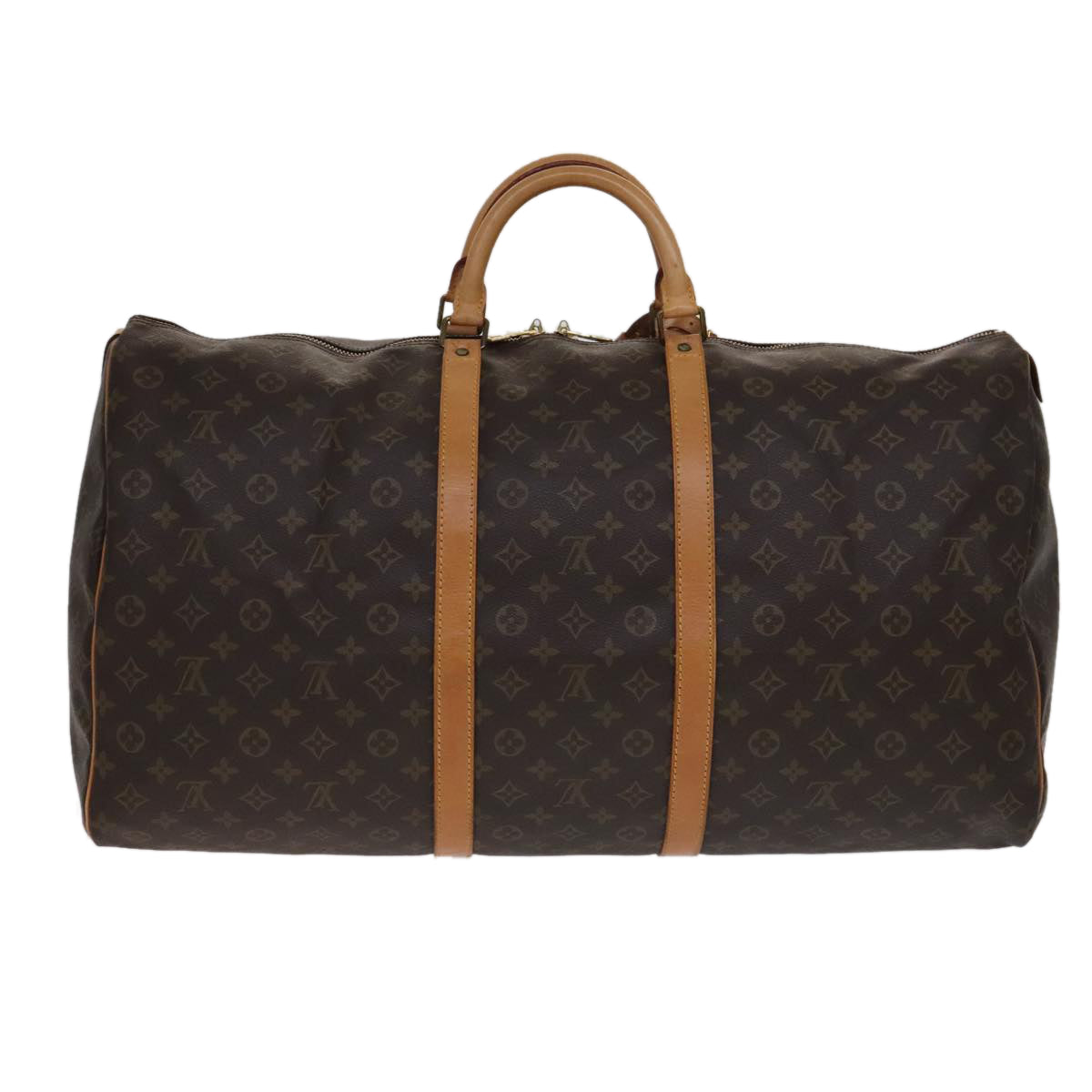 LOUIS VUITTON Monogram Keepall 60 Boston Bag M41422 LV 108315