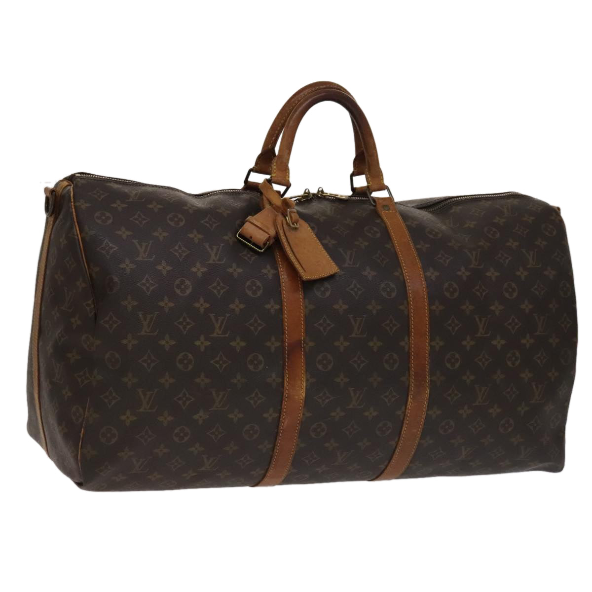 LOUIS VUITTON Monogram Keepall Bandouliere 60 Boston Bag M41412 LV 108317