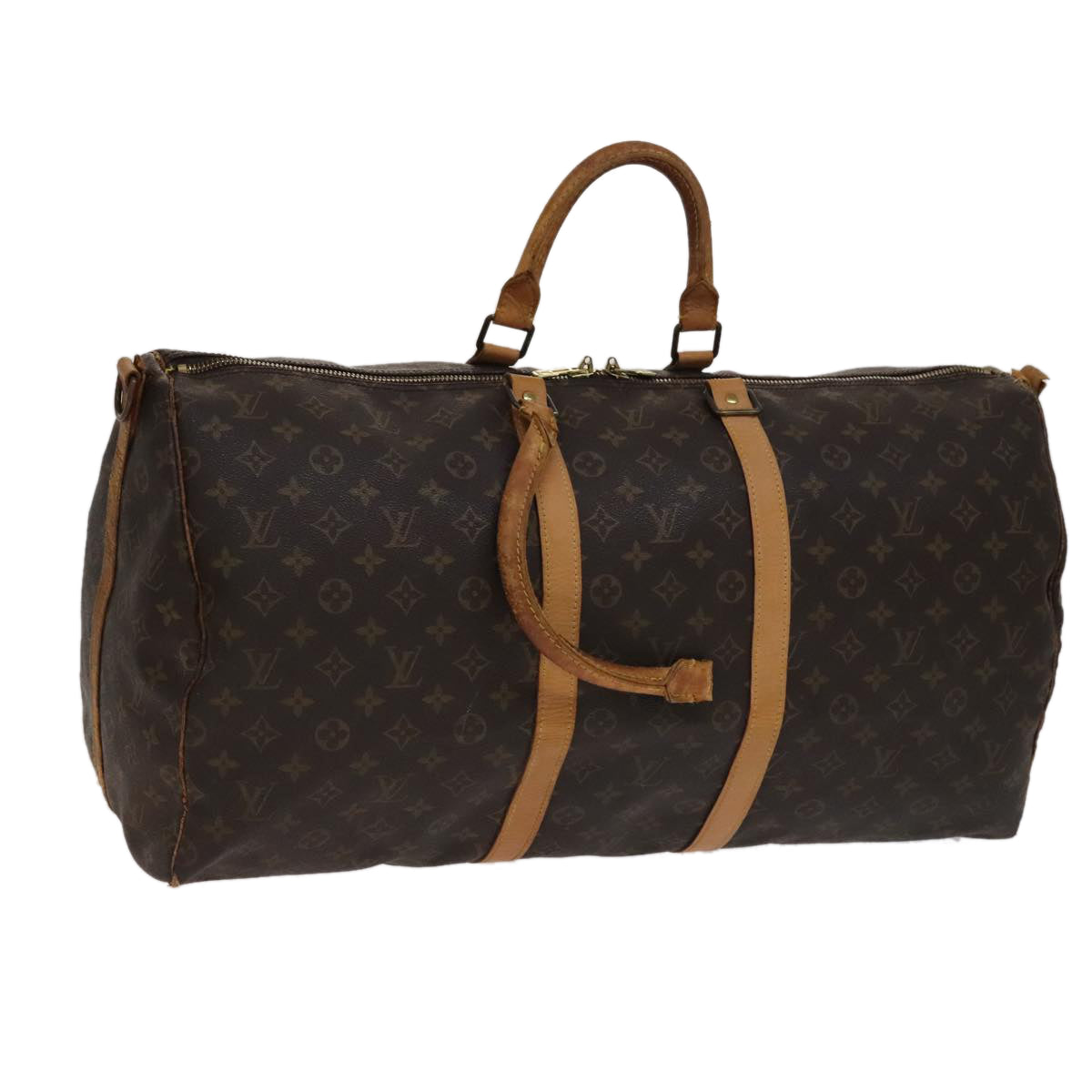 LOUIS VUITTON Monogram Keepall Bandouliere 55 Boston Bag M41414 LV 108319