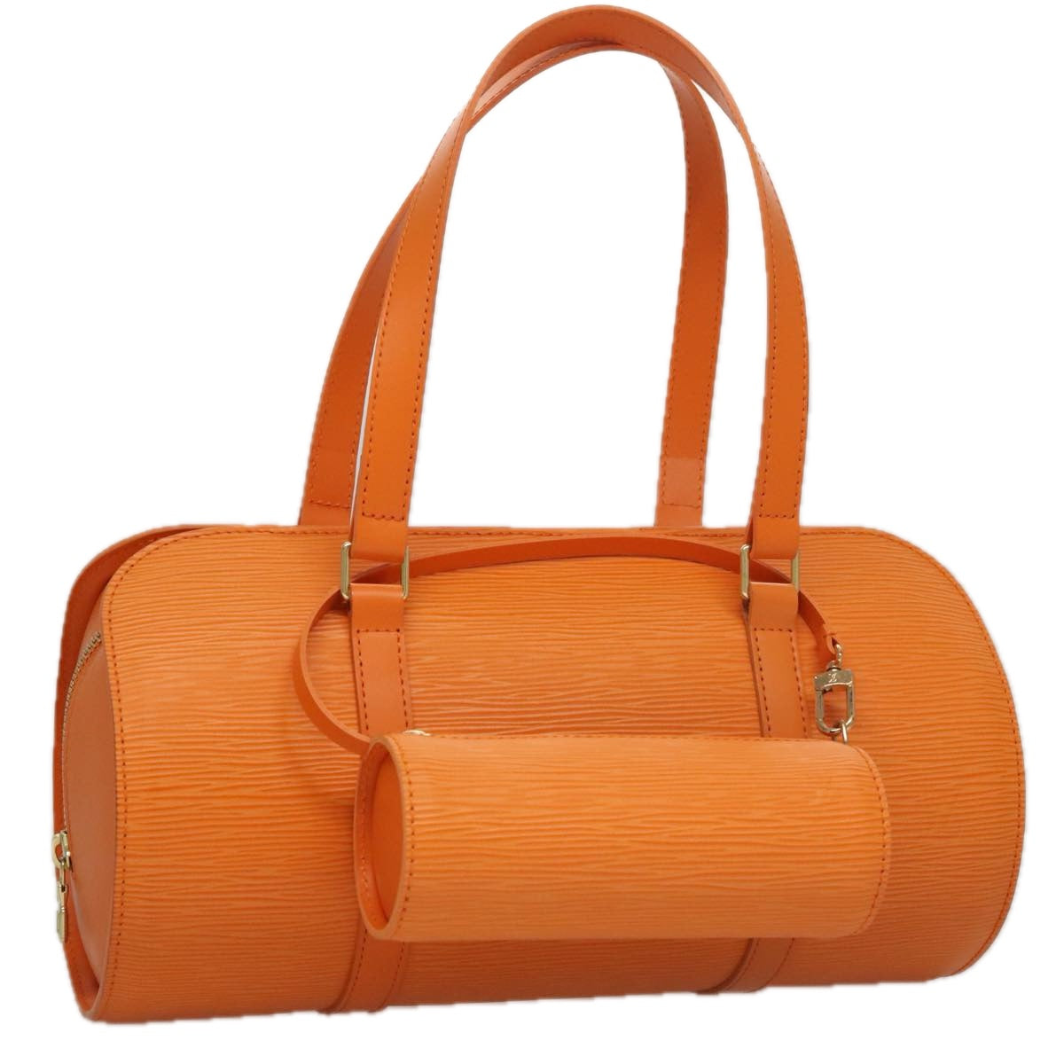 LOUIS VUITTON Epi Soufflot Hand Bag Orange Mandarin M5222H LV 108323
