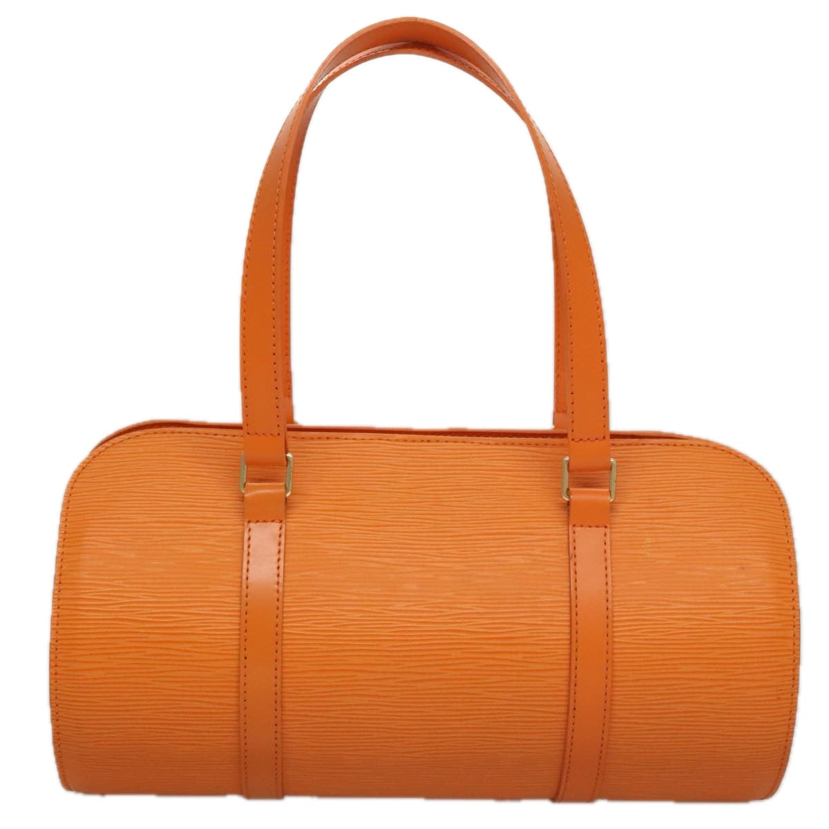 LOUIS VUITTON Epi Soufflot Hand Bag Orange Mandarin M5222H LV 108323