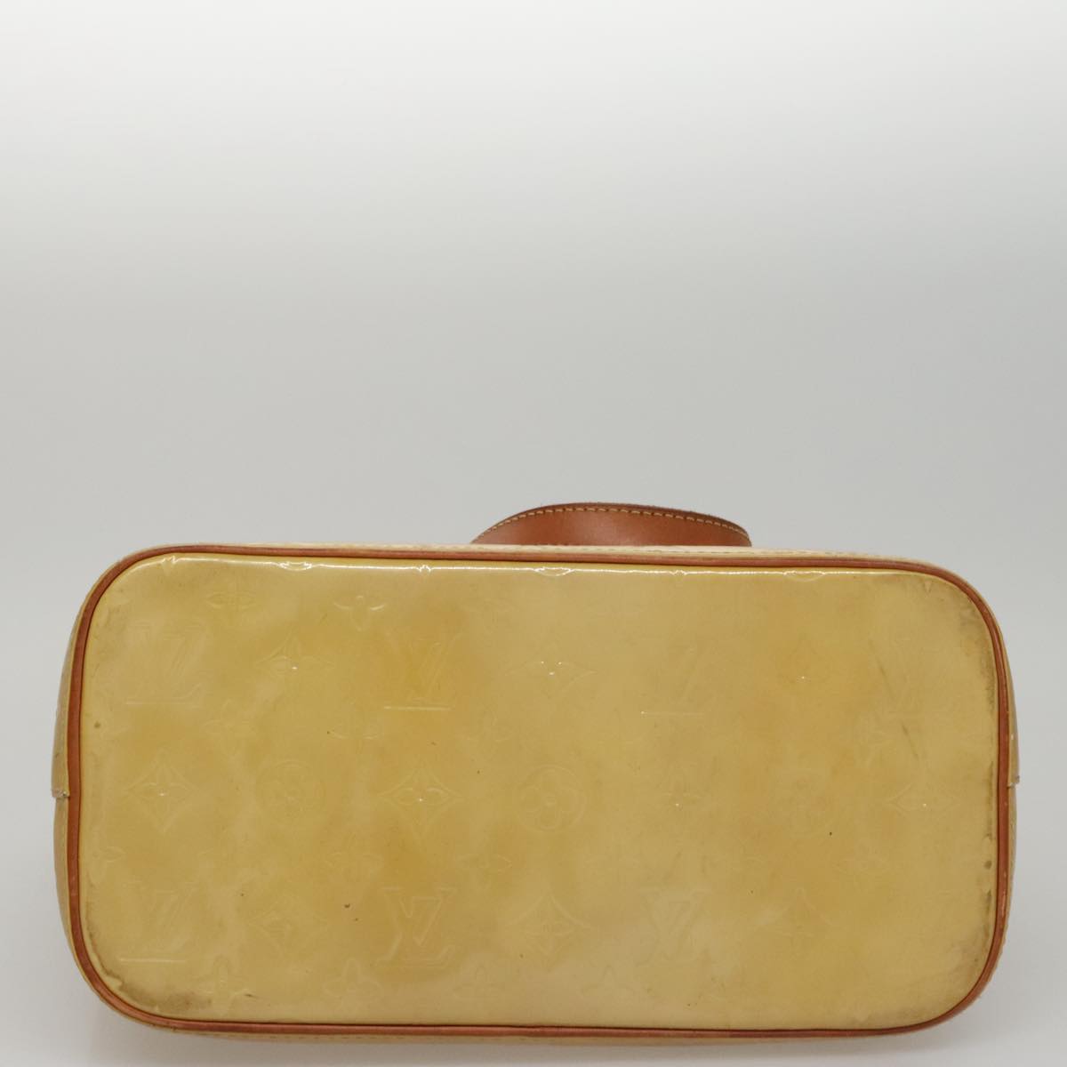 LOUIS VUITTON Monogram Vernis Houston Hand Bag Beige M91004 LV 108406