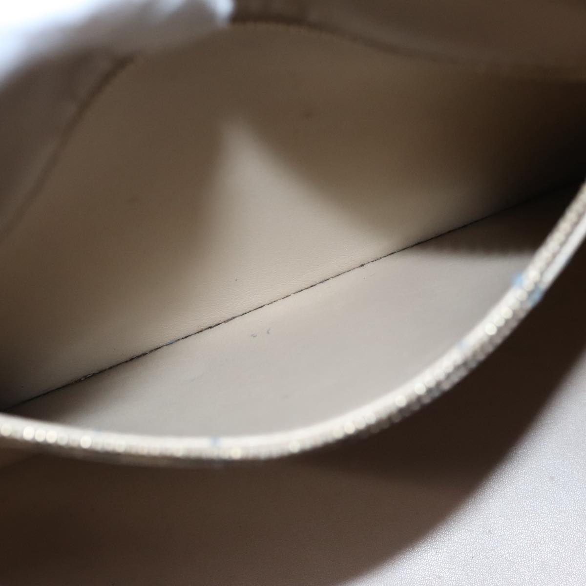 LOUIS VUITTON Monogram Vernis Houston Hand Bag Beige M91004 LV 108406