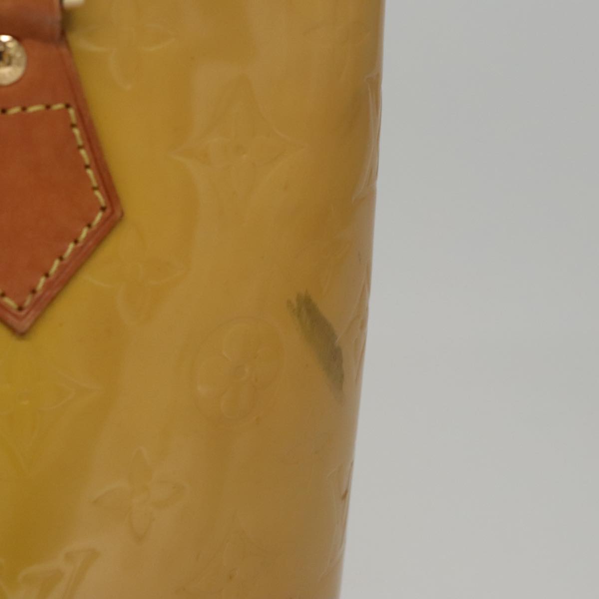 LOUIS VUITTON Monogram Vernis Houston Hand Bag Beige M91004 LV 108406
