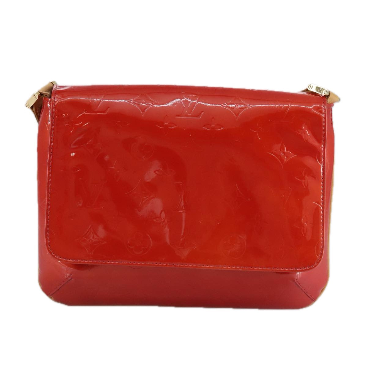 LOUIS VUITTON Monogram Vernis Thompson Street Bag Red M91094 LV 108407